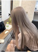 ミルクティーグレージュ/イメチェン似合わせカット