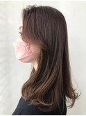 髪質改善＊ロングレイヤーグレーベージュ＊美髪【Zina船橋】