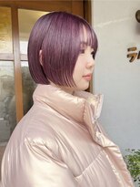 ラムネ&nbsp;パープルピンクとボブ。