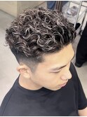 大分メンズツーブロック刈り上げラルフカールハイライトメッシュ