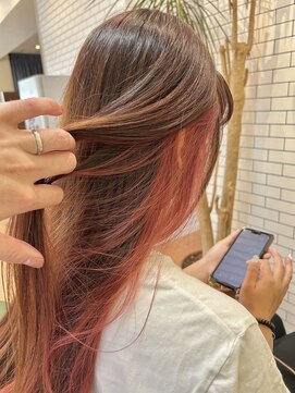 エッジ(EDGE) インナーカラー+全体カラー+前処理トリートメント