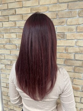アジールヘア 池袋東口店(agir hair) ワインレッド/カシスレッド/暖色カラー/ブリーチなしカラー/池袋