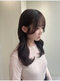 韓国風巻き×顔周りカット