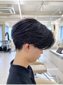 刈り上げマッシュ/マッシュ/センターパート