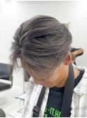 ホワイトハイライトセンターパート