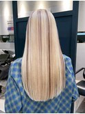 ロングダブルカラーブロンドハイトーン_ba572131