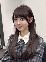 アマテラスゼロ 新宿(AMATELAS zero)&nbsp;AMATELAS /顔周りカット/レイヤーカット/ブラウンカラー