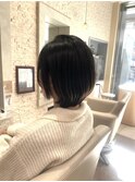 15cmバッサリカット！顔まわりレイヤーで柔らかボブ