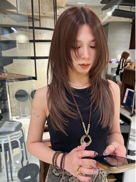 シスター 国分寺(sister) 大人気チョコレートブラウンレイヤーカット立川国分寺韓国ヘア