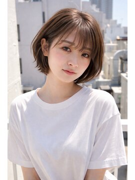 ワゴンバイアフロート(Wagon by afloat) ボブ×20代30代×ナチュラルボブ×チョコレートブラウン×池袋