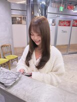 エント(ent)&nbsp;レイヤーカット×ミルクティーベージュ