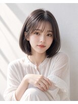 グロウ 赤羽(grow)&nbsp;ブリーチなしグレージュカラー×ボブ
