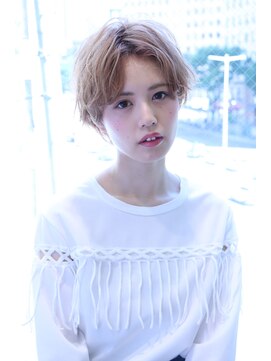 ビーハイブアヴェダ PARCO2店(BEHIVE AVEDA) 【BEHIVE高橋】透明感カラー+フェミニンショート