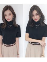 エル(LE)&nbsp;ワンレンクラシカル斜めバングボルドー