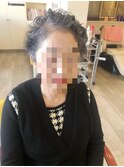 くせ毛と白髪を活かし楽しんだショートヘアー