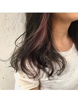 エム(EM)&nbsp;【お客様スタイル】インナーカラー☆ピンクバイオレット