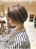 簡単スタイリングショートボブ◇インナーカラー