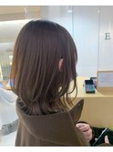 大人かわいい♪外ハネミディアム☆20代30代40代☆オリーブカラー
