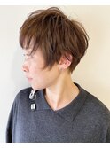 【くせ毛を活かしたショートボブ】