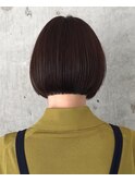 切りっぱなしボブ×ココアブラウン《表参道/外苑前》