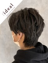 アイディール 心斎橋店(:ideal) 20代30代40代☆メンズ☆黒髪ウルフショートでオシャレ感UP☆