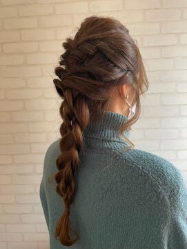 ヘアリゾートエーアイ 高田馬場店(hair resort Ai) 20代30代40代マロンベージュ/Aラインボブ/かきあげ[高田馬場駅]