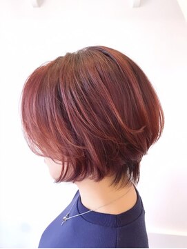 ロアールメイ(LOAOL mei) ショートボブ／ベリーピンク／ピンク