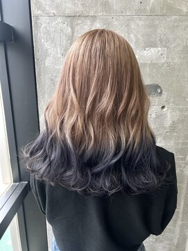ガルボ ヘアー(garbo hair) #高知 #美容室 #裾カラー #グラデーション