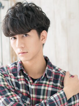 トニーアンドガイ メン 与野駅前店(TONI&GUY MEN) ゆるふわ巻きニュアンスパーマで好感度◎グランジショートf与野