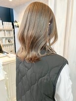 キャアリー(Caary)&nbsp;福山市美容室Caary 人気イルミナカラー ミルクティーベージュ