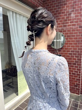 オーヘアアンドアイ(oo.hair and eye) 編みおろしアレンジ