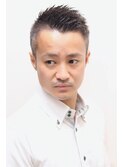 30代40代ビジネスボウズソフトモヒカンツーブロックフェード