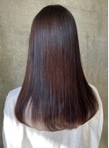似合わせカット 髪質改善 ストレート ナチュラルブラウン