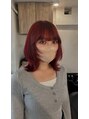 キオン(kyon)&nbsp;ワインレッドにレイヤーカット