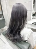 ブリーチなし赤みゼロ/ダブルカラーラベンダーグレージュカラー