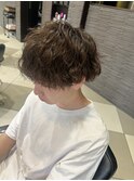 波巻きミックスツイストスパイラルパーマ