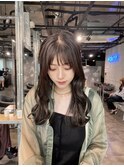 横浜/mikiya指名/レイヤーカット/グレージュカラー