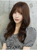 韓国風レイヤーカット×ブラウン【新宿/韓国ワンホンヘア】