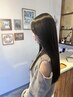 【髪質改善】カット+全体カラー+髪質改善トリートメント16400→￥12400
