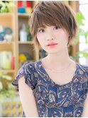 アースカラーフェザーショートウルフカットh3志木20代30代40代