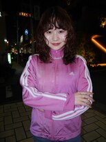 アクアオモテサンドウ(ACQUA omotesando)&nbsp;△大人可愛い癖毛風ウルフパーマレイヤーパーマオレンジブラウン