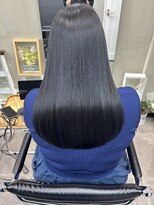 ファビ 渋谷(Fab)&nbsp;くびれヘア/暗めカラー/アプリコットオレンジ/縮毛矯正