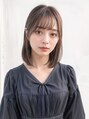 クレム 博多駅店(ChLem) ナチュラルな前髪が可愛い、上品ミディアムボブスタイル