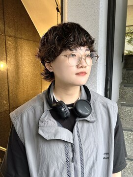 エクテ(ecouter) メンズライクショートマッシュウルフニュアンスパーマ