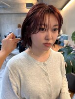 ナループロア ルームー(Nalu pu loa ROOMOO)&nbsp;海外ボブ/レッドブラウン/ボブレイヤーカット