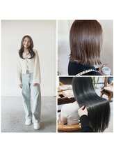 【Stylist seira】ig @____seira_：髪質改善／透明感カラーで可愛く！＊個人指名クーポンあり