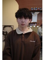 エディ(Edy)&nbsp;メンズマッシュ波巻きパーマニュアンスパーマケアパーマ