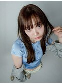 【farfara】顔まわりカット/ニュアンスレイヤー/ブラウン
