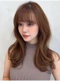 艶感似合わせカット韓国巻きエアリーカールセミロングn