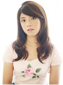 大人っぽさを前面に出した大人フェミニンロング【小岩】
